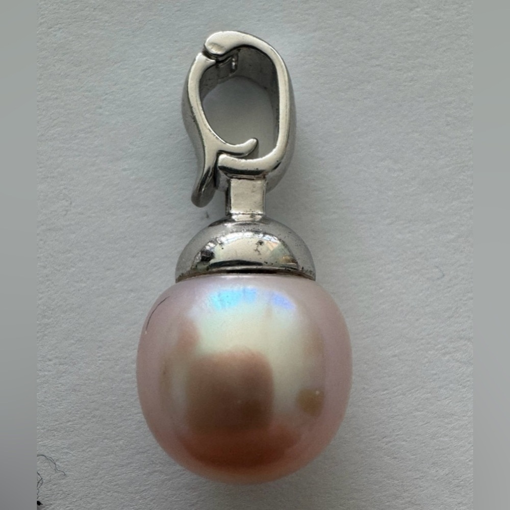 May Jewelry designed Pink Pearl Pendant set in 925 sterling silver
